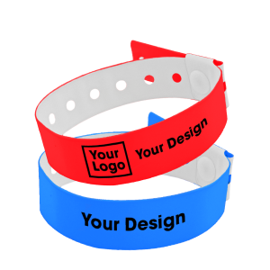 Customized Vinyl L-Shaped Wristbands