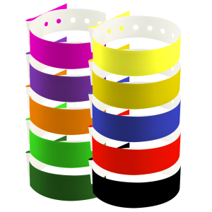 L-Shaped Wristbands Multi-Color Event Packs (10 Colors)